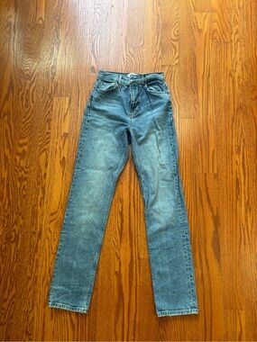 Reformation Straight Leg Jeans - Light Blue Wash